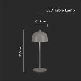 LED állítható fényerejű újratölthető asztali lámpa LED/1W/5V 3000-6000K 1800 mAh