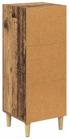 Széf fiókkal Régi fa 34.5 x 34 x 90 cm Faanyag