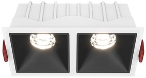 DL043-02-10W4K-D-SQ-WB Alfa LED Alumínium Süllyesztett Lámpa Fehér Színű LED 20 W 4000 Kelvin 1000 Lumen IP20