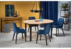 Étkezőasztal CALMIO artisan tölgy/fekete