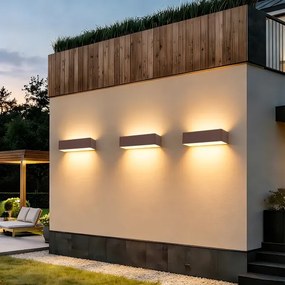 Brilagi - LED kültéri fali lámpatest DONNANI LED/12W/230V 30 cm barna IP44