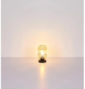 Globo 15469TA - Asztali lámpa NORMY 1xE27/40W/230V barna