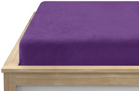 Mikroplüss lepedő SOFT 90x200 cm sötétlila