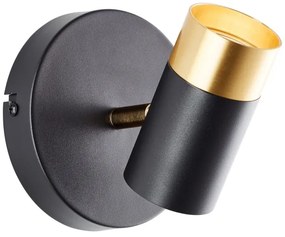 Brilliant - LED fali spotlámpa VIGOLO 1xGU10/5W/230V fekete/arany