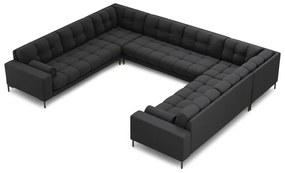 Sötétszürke sarokkanapé (U alakú) Bali – Cosmopolitan Design