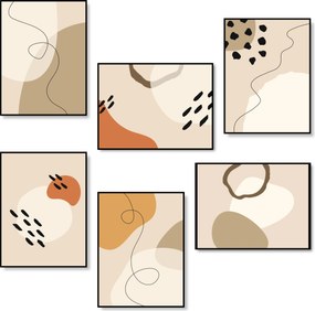 Geometrikus Poszterek A Konyhába Fali Dekoráció Poszterek 6db *Sok minta*