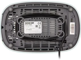 Sencor - Kétnyílásos kenyérpirító melegítőrácssal, 1000W/230V, mentazöld