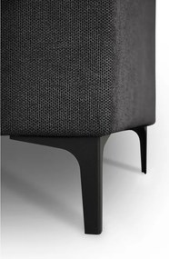 Antracitszürke zsenília sarokkanapé (bal oldali-heverő résszel) Fabian – Scandic