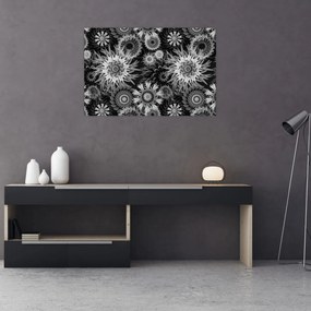 Kép - Fekete és fehér gyűszűvirág (90x60 cm)