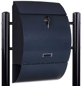 STILISTA Postaláda állvánnyal acél 33 x 17 cm