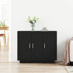 Fekete Tölgy oldalszekrény 92x35x75 cm Mérnök Fa