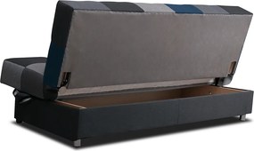 Kanapé, kék színű anyag/szürke, ALABAMA