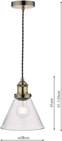 Laura Ashley Isaac 3727730-Q Függőlámpa 1x60W/E27 IP20