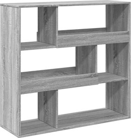 vidaXL szürke sonoma színű térelválasztó könyvszekrény 100x33x94,5 cm