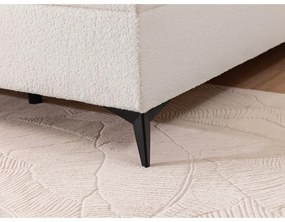 Fehér ágyneműtartós boxspring ágy 180x200 cm Ornes – Ropez