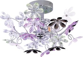 TRIO R20012017 FLOWER Modern Mennyezeti Lámpa Ezüst E14 IP20