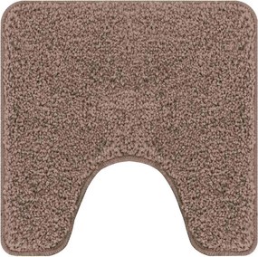 vidaXL Csúszásgátló Fürdőszőnyeg WC Nyírással Barna 50 x 50 cm PP