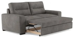 COMO háromszemélyes ággyá nyitható kanapé — sötétszürke