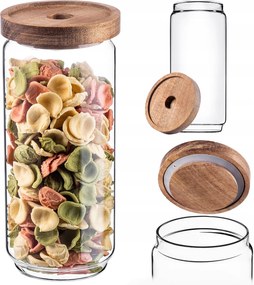 Üveg Ételtároló Fűszer Ömlesztett Tészta Fedővel Befőttesüveg 950ml