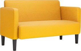 vidaXL világossárga kordbársony szövet loveseat kanapé 109 cm