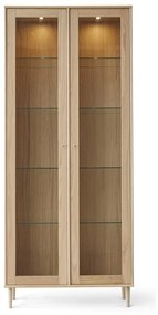 Tálalószekrény tölgyfa dekorral, világítással 89x206 cm Mistral - Hammel Furniture