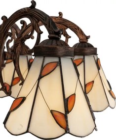 Brilagi - Tiffany vitrázs felületre szerelt csillár FOLIA 6xE27/60W/230V átmérő 60 cm
