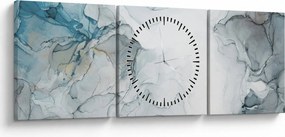 Kép - Kék márvány (órával) (90x30 cm)