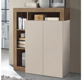 LENOR komód kasmír/tölgy