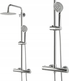 Zuhanyzóoszlop Acél Vékony Esőztetővel 20 CM Inea