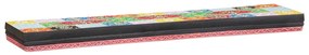 3 darabos fali polc szett 100x20x6 cm tömör mangófából