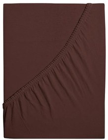 Jersey lepedő kiságyba EXCLUSIVE 60x120 cm sötétbarna