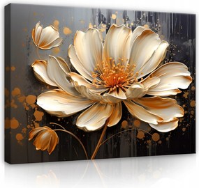 Vászonkép Absztrakt 3D Liliom Virág Vászon Fal Nappali Hálószoba 60x40