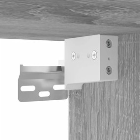 szürke sonoma színű fali TV-szekrény LED-del 180 x 31 x 39,5 cm