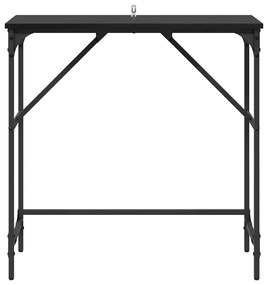Konzolasztal Musta tammi 75 x 32 x 75 cm Faanyag