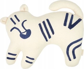 Nobodinoz Tigris hímzett pamut gyerek díszpárna 40 cm