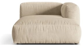 Bézs bársony kanapé modul (jobb oldali) Martina – Micadoni