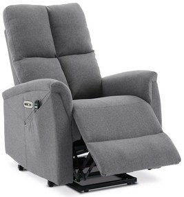 Elektromos vezérlésű szürke szövet dönthető fotel. TV-929 GREY2