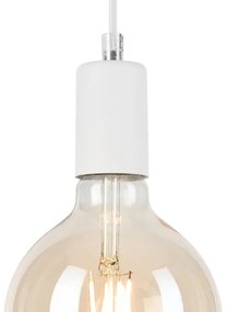 Csillár zsinóron ASTRID 1xE27/60W/230V fehér