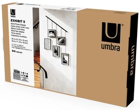 Fekete fém fali képkeret szett 5 db-os 66x69 cm Exhibit – Umbra