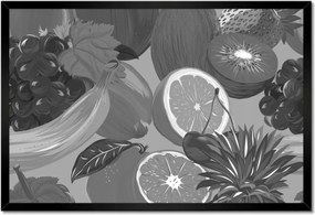 Poszter keretben 60x40 Citrusszürke Gyümölcsök