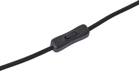 Modern taupe asztali lámpa bársonyernyővel - Luz