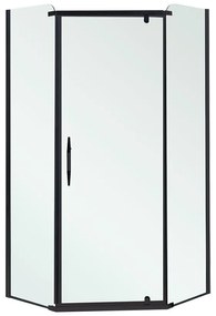 Celtic 100x100 cm ötszögletű zuhanykabin tálca nélkül fekete