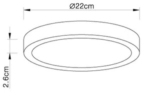 Globo 12364-30 - LED dimmelhető mennyezeti lámpa LED/28W/230V
