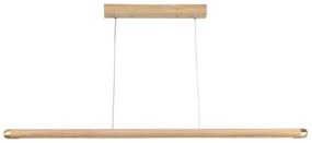 LED Csillár zsinóron LED/22W/230V 4000K 120 cm kőris/tömör fa