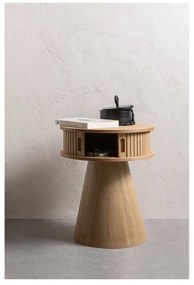 Natúr színű éjjeliszekrény borovi fenyő dekorral Karri – WOOOD