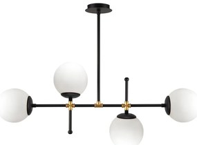 Kruva fekete függőlámpa, magasság 57 cm - Squid Lighting