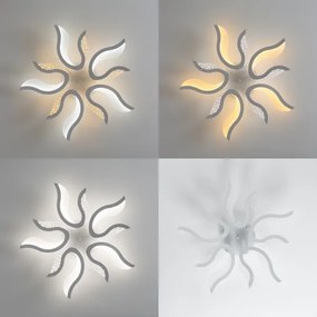 Brilagi - LED Dimmelhető felületre szerelhető csillár TWIST LED/65W/230V 3000-6500K fehér + távirányító