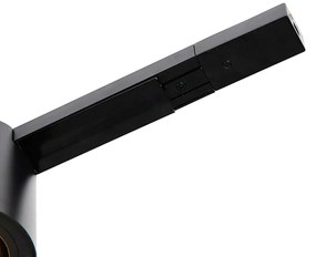 Modern 1 fázisú sínrendszer 5 fekete spotlámpával - Rondoo Up