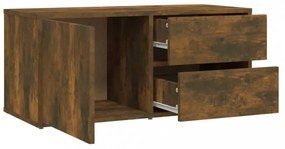 füstös tölgy színű szerelt fa TV-szekrény 80 x 34 x 36 cm