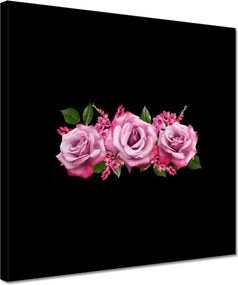 Vászonkép 30x30 Rózsaszín rózsák anyukáknak